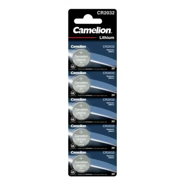 Pilhas CR2032 Lithium 3V - Pack 5