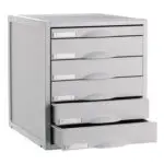 ARMARIO ARCHIVO PLASTICO CINZA 356X316X362 C/6 GAVETAS 46725