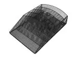 SUP.EXPOSITOR DE PAREDE METALICO REDE C/5 COMP. KF04726 PRETO 39923 - Image 3