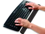 APOIO PULSOS GEL PARA TECLADO KF04520 PRETO 26470 - Image 2