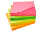 BLOCOS ADERENTES Q-CONNECT KF10508 - 75X75  4 CORES NEON - PACK12 (28603) - Image 2