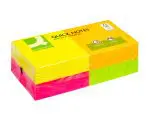 BLOCOS ADERENTES Q-CONNECT KF10508 - 75X75  4 CORES NEON - PACK12 (28603)