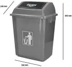 CESTOS PLASTICO COM TAMPA KF16748 20L 75175 - Image 3