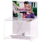 CAIXAS DE SUGESTOES ARCHIVO TRANSP.160/280x220x175 C/CHAVE - 71952