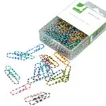 CLIPS Nº.2 PLASTICO CORES ZEBRA KF02024 - 28mm 28727 CX C/100