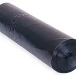 SACOS PLASTICO LIXO 60x80 50L FECHO FACIL 23my PRETO ROLO C/10