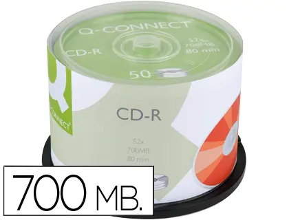 CD GRAVAVEL Q-CONNECT KF00421 - 700mb 80min 52x 54739 SPINDLE C/50