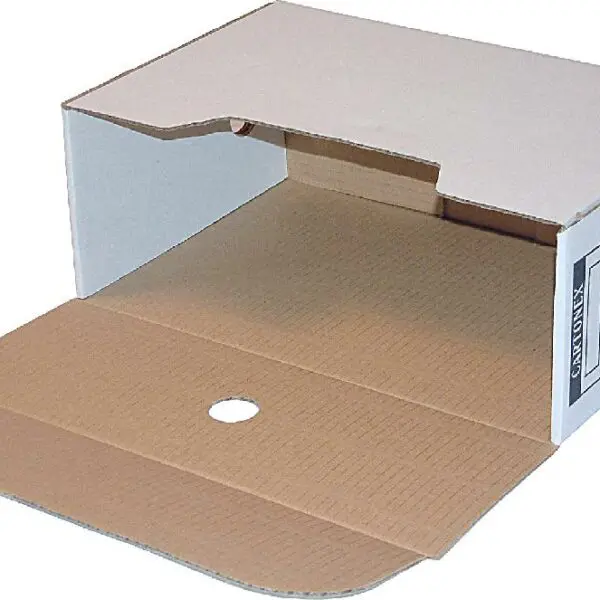 Caixas Arquivo Morto Cart.365x245x140 Branco REF.3002 Lombada 14cm