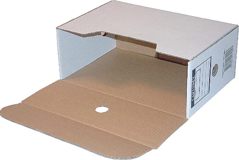 Caixas Arquivo Morto Cart.365x245x140 Branco REF.3002 Lombada 14cm Caixas Arquivo Morto Cart.365x245x140 Branco REF.3002 Lombada 14cm