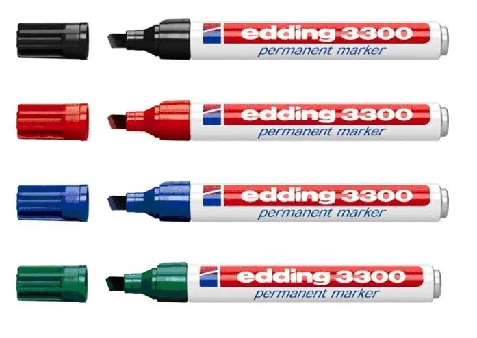 Marcadores Edding 3300 - Ponta Facetada Caixa 10