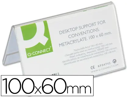 Suporte Metacrilico Identificador Secretaria KF04742 - 100x60mm  39939