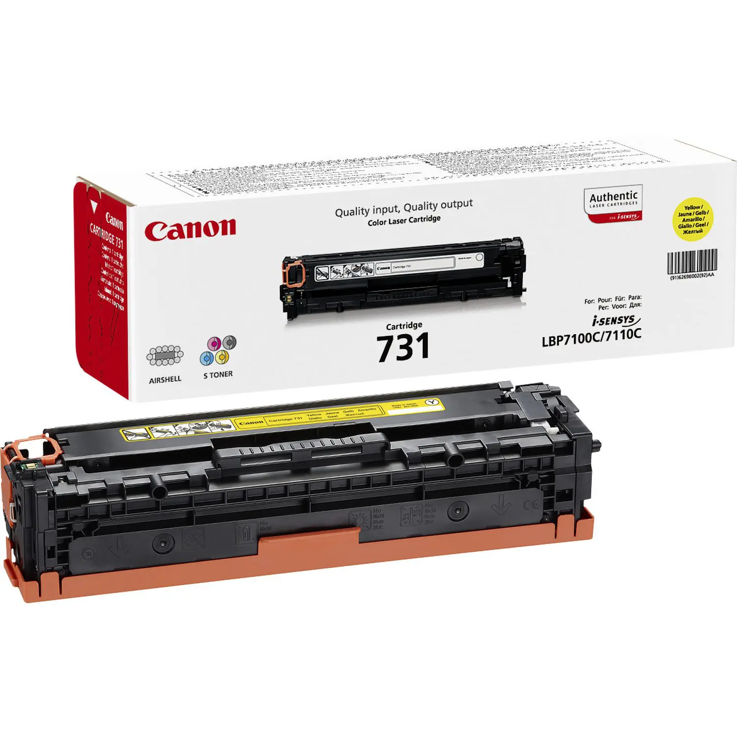 TONER CANON 731 - AMARELO