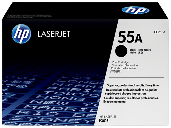 TONER HP CE255A - P3015 PRETO Nº55A - 6000pg
