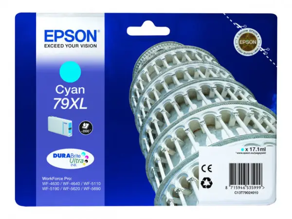 TINTEIROS EPSON C13T79024010 - AZUL ALTA CAP. 79XL