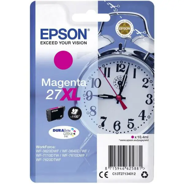 TINTEIROS EPSON T2713 4010 - Nº27XL MAGENTA 1100pg