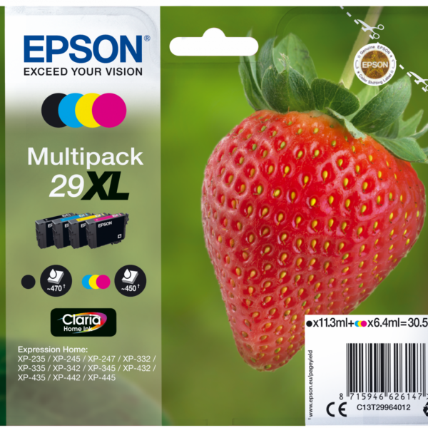 TINTEIROS EPSON T2996 4010 - Nº29XL PACK 4 CORES