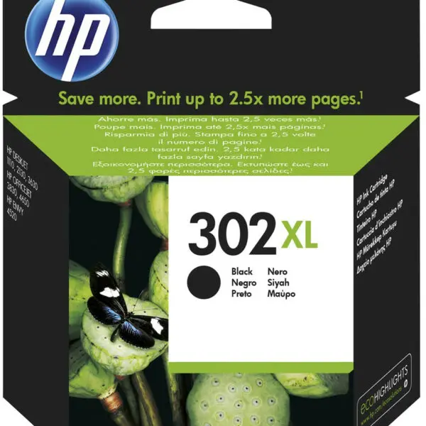 TINTEIROS F6U68A HP - Nº302XL PRETO *480pg