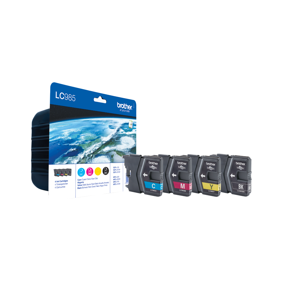 Tinteiros Brother LC985VAL - Pack 4 Cores