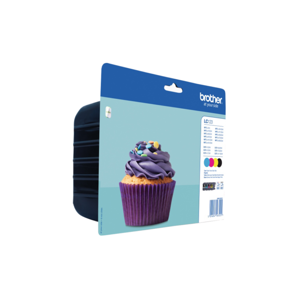 TINTEIROS BROTHER LC123VAL - PACK 4 CORES