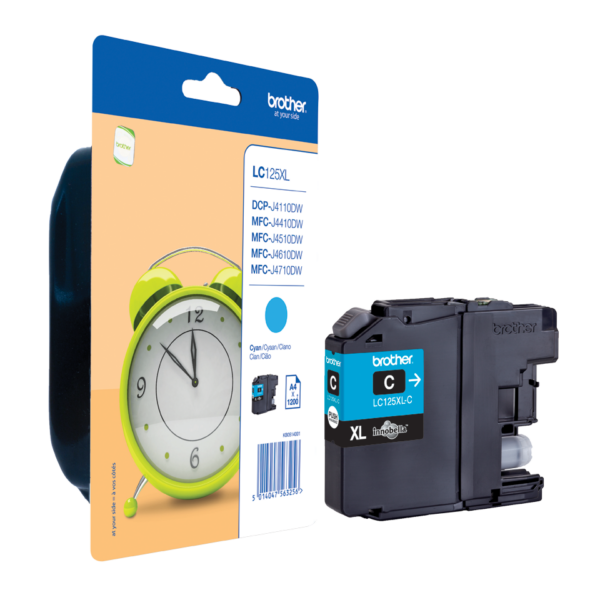 TINTEIROS BROTHER LC125XLC - AZUL ALTA CAP.1200pg