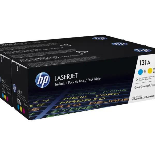 TONER HP U0SL1AM - Nº131A  PACK 3 azul+amarelo+magenta