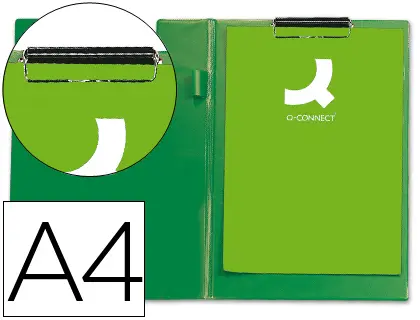PRANCHETA PLASTICO PORTA NOTAS A4 COM CAPA KF01303 VERDE 26154