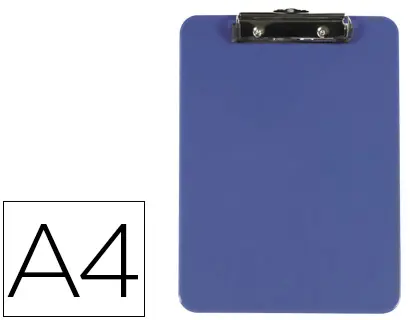 PRANCHETA PLASTICO PORTA NOTAS A4 KF21625 AZUL 77879