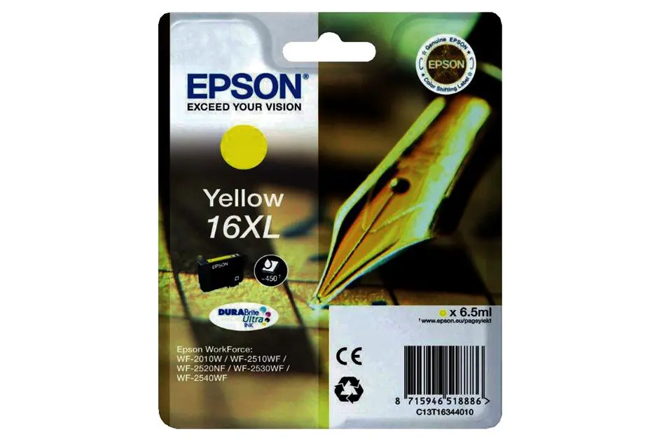 TINTEIROS EPSON T1634 4010 - WF2010/2510/2520/2530/2540 AMARELO 16XL