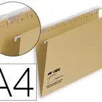 BOLSAS SUSPENSAS DIN A4 33CM 220GR CREME VISOR LONGO 29CM 62787 - EMB.C/25