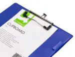 PRANCHETA PLASTICO PORTA NOTAS A4 KF01297 AZUL 77878 - Image 2