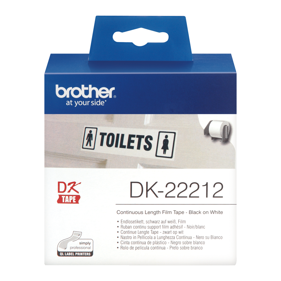 ETIQUETAS BROTHER DK-22212 - PELICULA CONTINUA BRANCA 62mmX15,24m