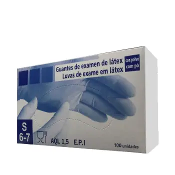 LUVAS LATEX SUPER FINAS COM PO TAM.S CX100