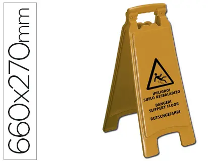 AVISO PLASTICO PISO ESCORREGADIO KF04238 - 660X270mm 36134