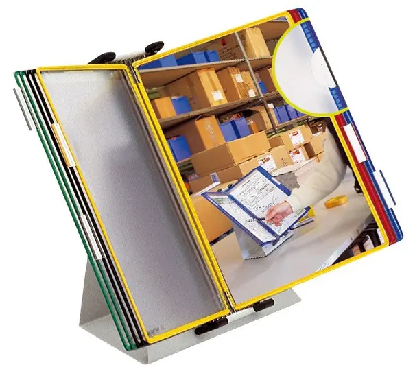 SUPORTE PORTA CATALOGO SECRETARIA TARIFOLD 434109 C/10 BOLSAS A4 PVC CORES 76164