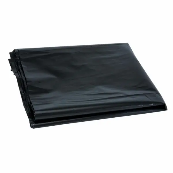 SACOS PLASTICO LIXO 80X120  100LT PRETO C/FOLE 80my - SACO 10KG