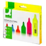 MARCADORES Q-CONNECT KF01909 FLUORESCENTE BOLSA C/6 CORES 77875