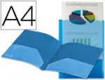 PASTAS PP A4 2 BOLSAS CAPA PERSONALIZAVEL KG02 AZUL 27848