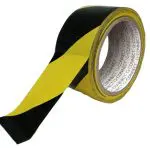 FITA ADESIVA DE SINALIZAÇAO KF04383 PRETO/AMARELO 4,8x20m 37696 - Pack c/6 ROLOS