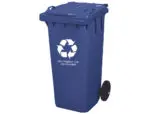 CONTENTOR PLASTICO COM TAMPA 2 RODAS KF04240 AZUL 100L 36130