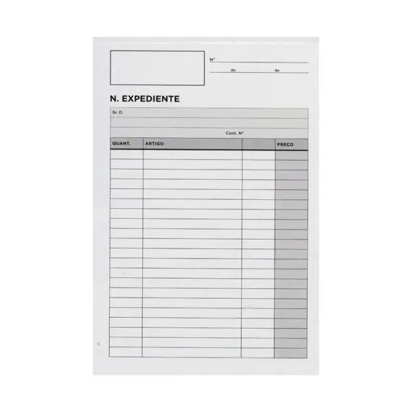 BLOCOS EXPEDIENTE DUPLICADO 21X15 C/50 JOGOS 94660 Pack c/5