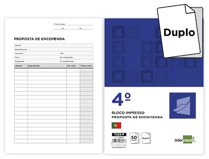 BLOCOS NOTA ENCOMENDA 144X210 ORIG.+COPIA 50 JOGOS 28927- 222-P Pack c/5