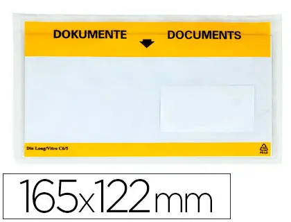 ENVELOPES PORTA DOCUMENTOS KF21724 - 165X122 72384 C/100