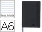 BLOCOS APONTAMENTOS LIDERP.105X148 A6 C/ELAST.120FL PAUTADO PRETO 36896 - Image 2