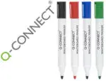MARCADORES Q-CONNECT QUADRO BRANCO PONTA REDONDA 2-3mm