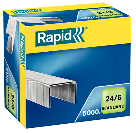 Agrafes Rapid Blue 24/6 - Caixa 5000 Zinco