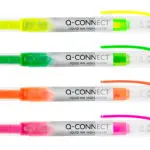 MARCADORES Q-CONNECT KF16127 FLUORESCENTE TINTA LIQUIDA BOLSA C/4 CORES 155087