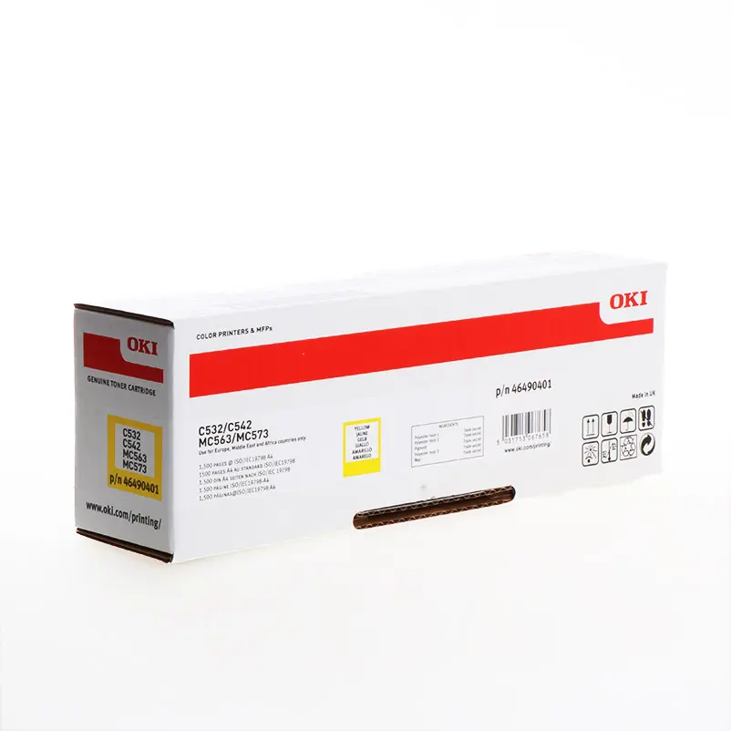 TONER OKI 46490401 - C532/C542/MC573 AMARELO 1500pg