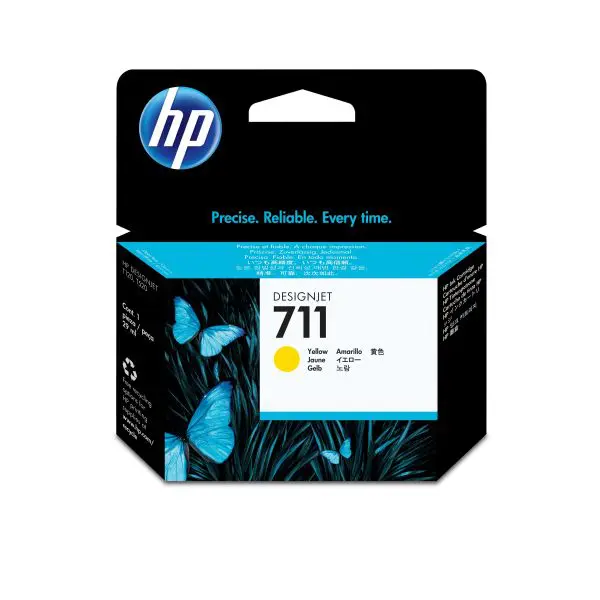 TINTEIROS HP CZ132A - DESIGNJET T120/T520 AMARELO Nº711 29ml