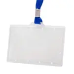 CRACHA PORTA NOMES KF17112 HORIZ.PLAST.RIJO 94X60 C/FIO AZUL 152885 PACK50