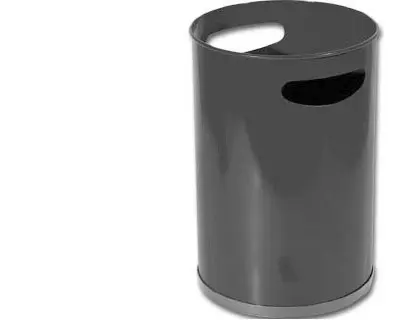 CESTOS PAPEIS METAL COM PEGAS 32X21 PRETO 12L - SIE 23318